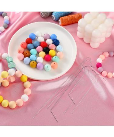 Juinte Large Eye Curved Beading Needles Set for Bead Spinner - 6 Sizes Stainless Steel Needles for Waist Beads, Bracelet, Necklace Making (6 Pcs) - Buy Online on GoSupps.com