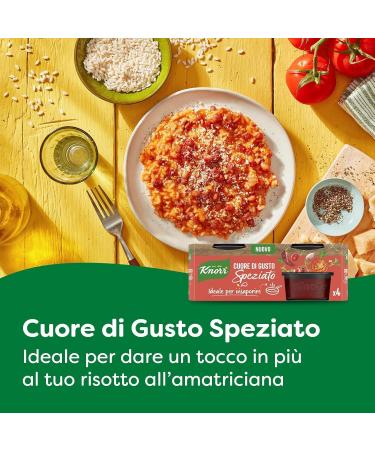 Knorr Cuore di Gusto Special Hearts Pack of 4 spicy flavour ideal for seasoning 4 x 104 g + Italian Gourmet Polpa 400 g - Buy Online on GoSupps.com
