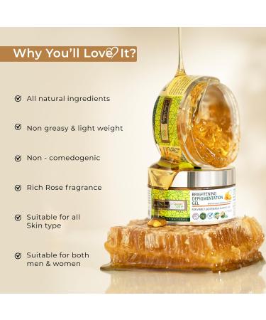 INDUS VALLEY Skin Lightening Cream Hyperpigmentation Gel For Radiant & Glowing Dark Spot Remover for Men and Women Facial Moisturizer Hydrating Facial Skin 50ml - Buy Online on GoSupps.com