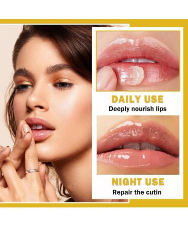 NVLEPTAP 2PCS Bee Lip Balm Honey Pot Honey Lip Balm Moisturizing Honey Lip Mask Lip Care Products Lip Balm with Wand Honey+Honey - Buy Online on GoSupps.com