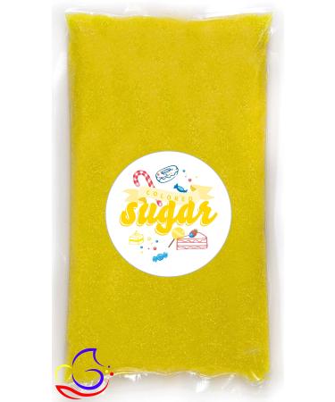 Coloured Sugar Yellow Sun Yellow 500g Decorative Sugar