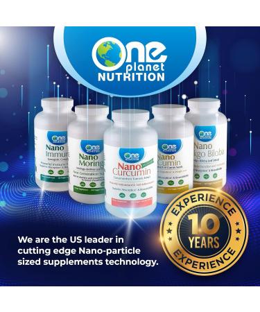 One Planet Nutrition Nano Curcumin Plus 500 mg Veggie Capsules (240 Servings) Nano Curcumin with Boswellia for High Absorption Supports Joint and Immune Health Non-GMO Vegan Gluten-Free - Buy Online on GoSupps.com
