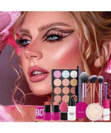 Face makeup face makeup for women makeup brushes eye shadow brush foundation longlasting loose powder complete makeup - Buy Online on GoSupps.com
