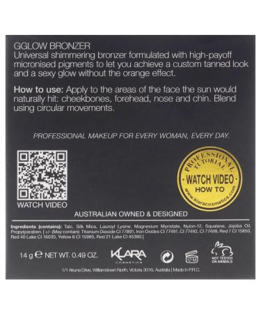 Klara Cosmetics G Glow Bronzer - Sun-Kissed Natural Glow Contour & Instant Tan | Full Color Pigment - Shop Internationally - Buy Online on GoSupps.com