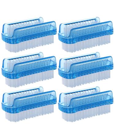 BTYMS 6 Pcs Dual-sided Nail Brush Fingernail Scrub Cleaning Brushes for Toes and Nails Cleaner Hand Scrubbing Cleaning Brushes