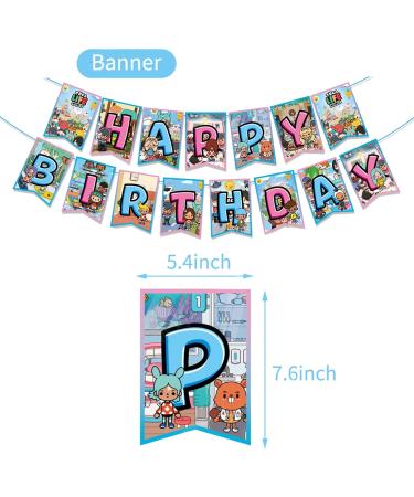 Xoerotk Toca Party Supplies Boca Including Toca Birthday Bannner Cake Copper Ballon Birthday Backdrop Suitable for Toca Birthday Party T-Boca Holiday Party Toc-Bca Life Party Favor etc (T-oca) - Buy Online on GoSupps.com