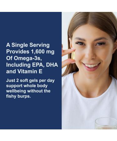 Carlson - Elite Omega-3 Gems 1600 mg Omega-3 Fatty Acids Including EPA and DHA Norwegian Wild-Caught Fish Oil Supplement Sustainably Sourced Omega 3 Fish Oil Capsules Lemon 130 Softgels 130 Count (Pack of 1) - Buy Online on GoSupps.com