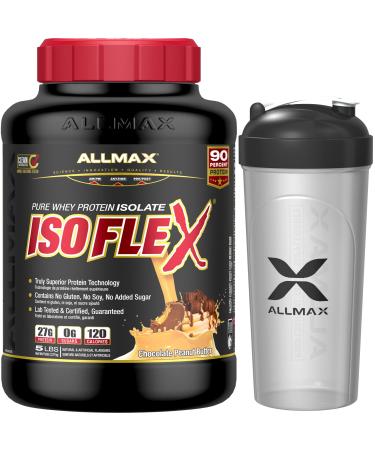 Allmax Isoflex 100% Whey Protein Isolate with Shaker Bottle Chocolate Peanut Butter 5lbs