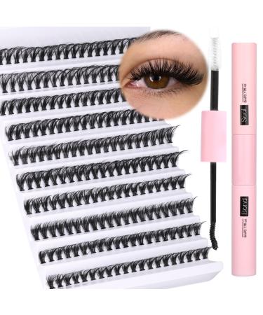 Lash Extension Kit Bond and Seal 200pcs DIY Eyelash Extension Kit 8-16MM CD Curl Wispy Lash Clusters Kit Natural Eyelash Clusters Individual Lashes Kit by Ruairie Black 201 Piece Set - Buy Online on GoSupps.com