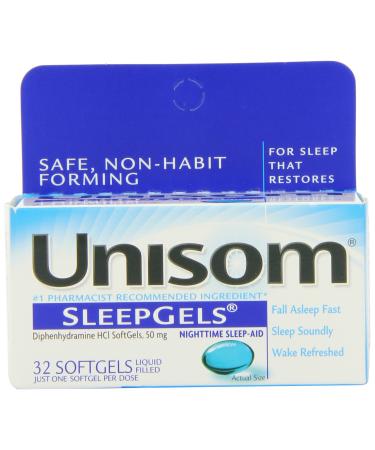 Unisom SleepGels 32 Count (Pack of 2)