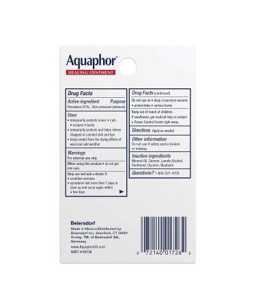 6-Pack Aquaphor Healing Ointment 0.25 oz - Advanced Therapy Skin Protectant & Moisturizer - Buy Online on GoSupps.com