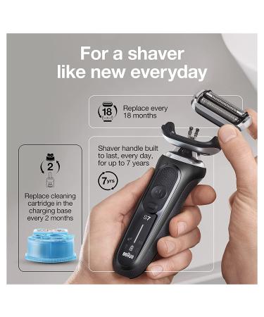 Braun Series 7 7085cc Electric Razor for Men | 360 Flex Head Shaver with Beard Trimmer | Wet & Dry | Rechargeable | SmartCare Center & Travel Case - Buy Online on GoSupps.com