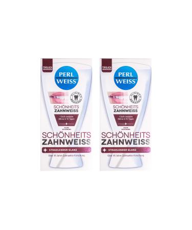 2x Perlweiss Beauty Tooth Whitening 50ml visibly whiter teeth toothpaste toothpaste white teeth