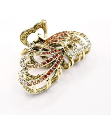 Crystal Rhinestone Metal Hair Clip - Anti Slip Large Claw for Thin & Thick Hair - Stylish Hair Accessories - Buy Online on GoSupps.com
