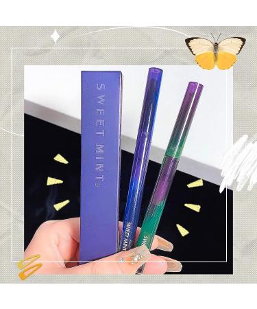 Purple Blue Gold Glitter Eyeliner Pencil - Waterproof Mermaid Makeup - Long-Lasting Metallic Highlight 03 - Buy Online on GoSupps.com