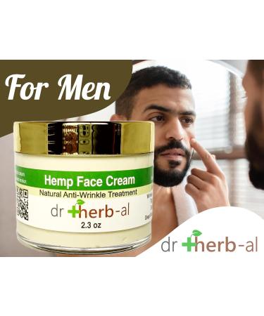 Dr. Herbal Hemp Face Skin Cream - Natural Anti-Wrinkle Treatment for Deep Moisturizing & Skin Elasticity (2.3 oz - Buy Online on GoSupps.com