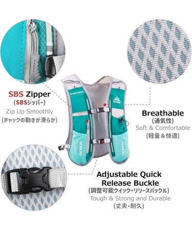 Azarxis 5L Ultra-Light Drinking Bag & Hydration Pack for Running Jogging Hiking - Trail Running Backpack with 500ml Soft Flask (Orange) - Buy Online on GoSupps.com