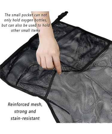 Dual Oxygen Bottle Storage Bag Wheelchair Hanging Bag Long/short Reinforced Mesh Bag Adjustable Straps Portable for Personal Use Family - Buy Online on GoSupps.com