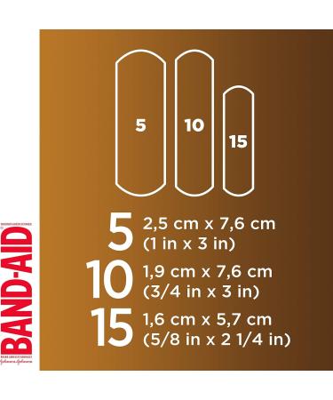 Band-Aid Brand Flexible Fabric Adhesive Bandages Flexible Protection & Care of Minor Cuts & Scrapes Quilt-Aid Pad for Painful Wounds Medium Brown Skin Tone (BR55) Assorted Sizes 30 ct - Buy Online on GoSupps.com