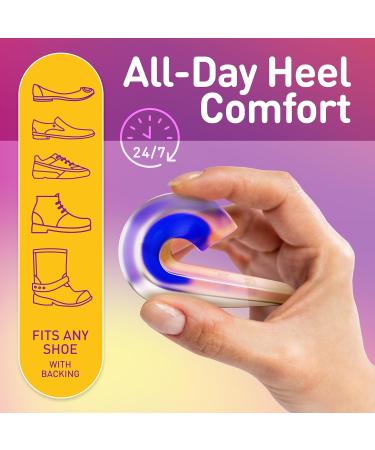 Heel Cups for Heel Pain Relief | Silicone Gel Inserts for Plantar Fasciitis | Shock Absorbing Cushion for Men & Women | Blue Size L - Buy Online on GoSupps.com