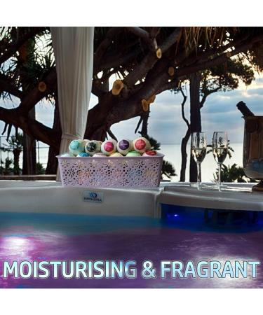 Purelis 40-Count Moisturizing Bath Bombs Gift Basket with Essential Oils & Shea Butter - Organic, Individually Wrapped Bath Bombs in Gift Box - Perfect Gift for Women & Kids - Buy Online on GoSupps.com