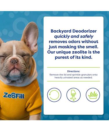 Zeofill Backyard Deodorizer - 8 lbs. | Eliminates Pet Urine Odors on Potty Patches | For Artificial Turf, Grass Lawns, Patios, Gravel, Concrete & Playgrounds | Odor Eliminator & Deodorizer - Buy Online on GoSupps.com