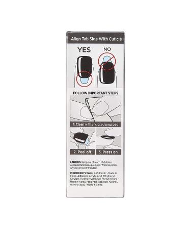 KISS imPRESS Gel Nail Kit - All Black Press-On Manicure with PureFit Technology | Includes Prep Pad, Mini File & 30 Nails - Buy Online on GoSupps.com