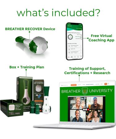 Breather Recover | Natural Lung & Mouth Exercise Device with Guided App for Better Breathing - International Shipping Available - Buy Online on GoSupps.com