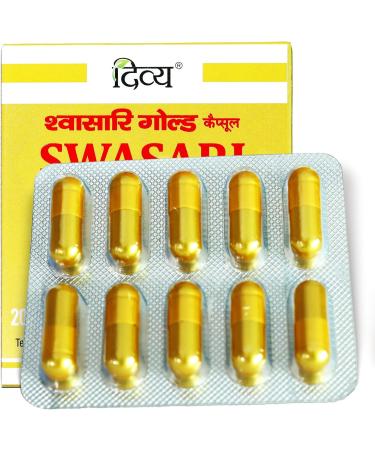 Patanjali Divya Swasari Gold Capsule - 20 Tab - Pack of 1 - Buy Online on GoSupps.com