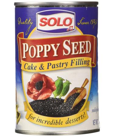 Solo Poppy Seed Cake & Pastry Filling (12.5 oz Cans) 2 Pack