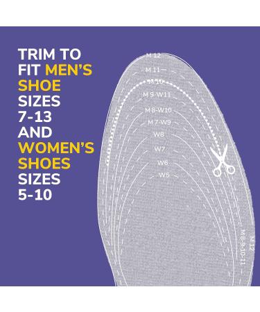 Dr Scholl s Go Sockless! Cushioning Insoles for Men & Women - 3 Pairs Moisture-Absorbing Shoe Inserts with Plush Comfort Layer - Buy Online on GoSupps.com