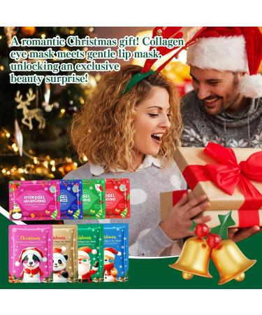 Smdrafy Collagen lip sleeping mask suitable for dry and cracked lips eye pads against dark circles collagen moisturizing against swelling - Buy Online on GoSupps.com