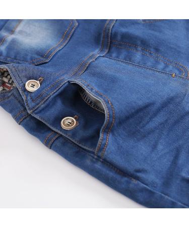 KIDSCOOL SPACE Baby & Little Boys/Girls Water Washed Ripped Soft Denim Overalls 12-18 Months Light Blue - Buy Online on GoSupps.com