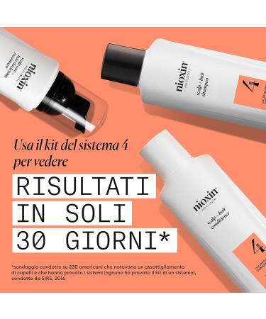 Nioxin 4 Triphasic Kit Shampoo 150ml Conditioner 150ml Treatment 40ml advanced thinning kit - Buy Online on GoSupps.com