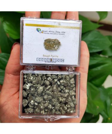 Natural Crystal Rough 1box Natural Copper Pyrite Specimen Chalcopyrite Crystal Rock Stones Original Specimen Cluster Collection Stone - Buy Online on GoSupps.com