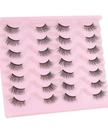 14 Pairs 3D Natural Looking Half Eyelashes - Wispy Corner False Lashes for Cat Eye Makeup | Multi-Layered Half Lashes W19 - Buy Online on GoSupps.com