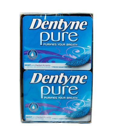 Dentyne Pure Mint Sugar-Free Gum with Herbal Accents - 90 Pieces, 10 Packs - Buy Online on GoSupps.com