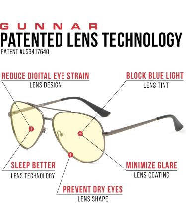 Buy Gunnar Maverick Gaming Glasses - Blue Light Filter UV Protection Amber Lens (65% Block) - Stylish Rose Gold Design - Buy Online on GoSupps.com