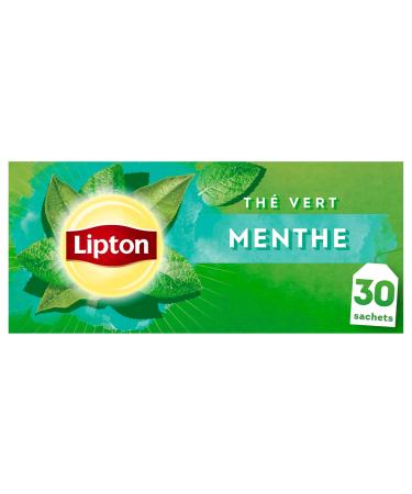 Lipton Green Tea Green Tea from Asia Cold or Hot Infusion Mint Taste Freshness 100% Natural Origin Ingredients 30 sachets