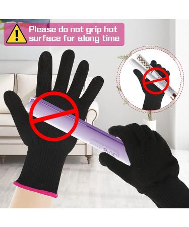 WLLHYF Heat-Resistant Gloves for Hair Styling | Professional 2-Part Gloves for Curls & Curling Wands | Optimal Heat Protection - Buy Online on GoSupps.com