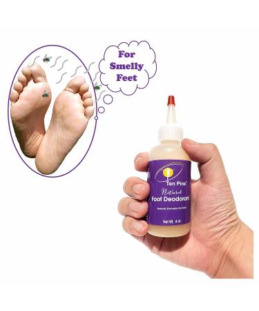 Vegan Natural Foot Deodorant Cream for Smelly Feet | Odor-controlling & Non-Toxic Foot Lotion | 4 oz Bottle - Buy Online on GoSupps.com