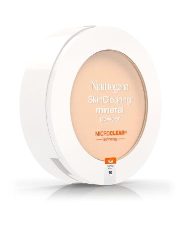 Neutrogena SkinClearing Mineral Powder Classic Ivory 10 - Pack of 2 - 0.38 Ounce | SkinClearing Formula for Flawless Skin - Buy Online on GoSupps.com