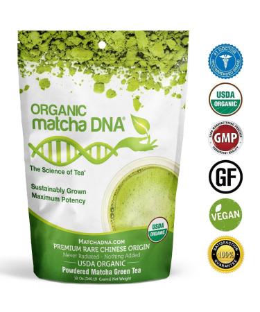 Certified Organic Matcha Green Tea Powder (12 oz) - Culinary Grade, USDA Organic - Buy Online on GoSupps.com