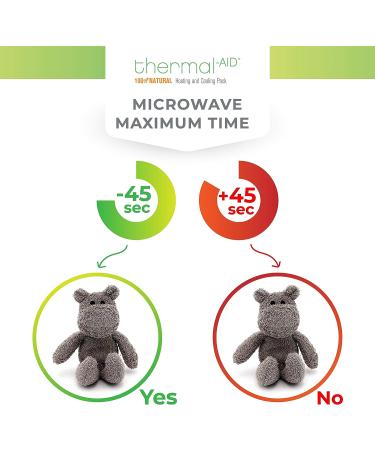Thermal-Aid Zoo Happy the Hippo - Microwavable Stuffed Animal for Kids Pain Relief - Buy Online on GoSupps.com