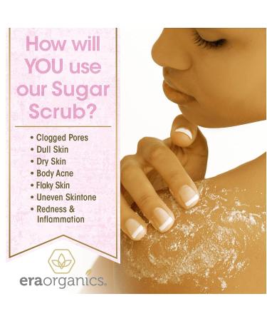 Organic Raw Sugar Scrub - Spa Quality Exfoliating Body Scrub with Coconut Oil & Jojoba Oil - Buy Online on GoSupps.com