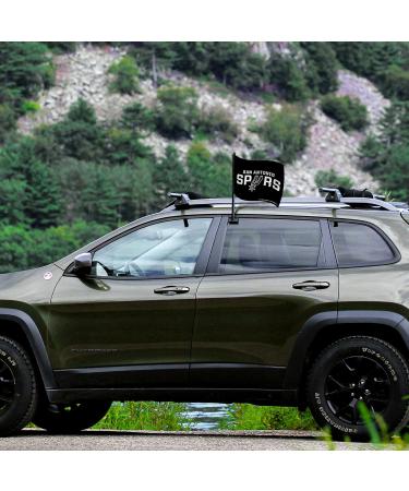 Rico NBA Logo Car Flag - Chicago Bulls Black Pole | International Shipping Available - Buy Online on GoSupps.com