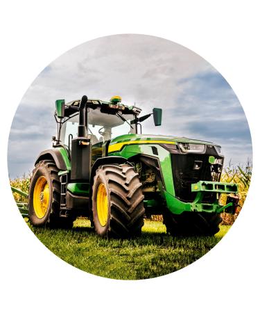 J & M Deco edible cake topper - cake topper birthday - Tortendendeko tractor motif - Birthday cake decoration from fondant - around 20 cm - Dining paper Tortendeko - Cake Decoration - Buy Online on GoSupps.com