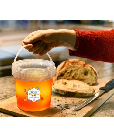 London Honey Company - British Blossom Honey Bucket 1.3kg - 100% Pure Natural Unpasteurised Raw Honey - Sustainably Produced from our own Beehives. - Buy Online on GoSupps.com