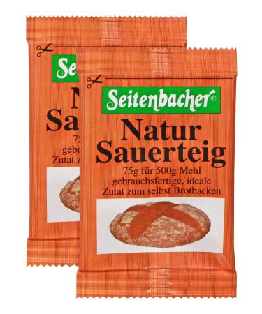 Seitenbacher Natural Sourdough I 2 Portion Bags I Liquid I Immediate Use I Pack of 3 (3 x 150 g)