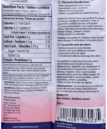 Hager Pharma Dry Mouth Drops Cherry 2oz - Fast Relief for Dry Mouth Symptoms - Buy Online on GoSupps.com